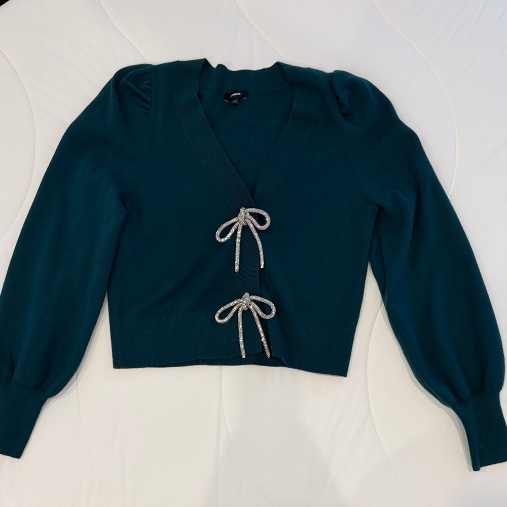 Express Teal Knit Sweater
